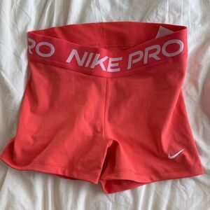 Nike Pro Women's Coral Athletic Shorts